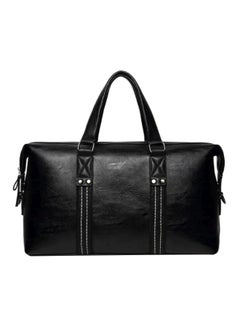 Leather Duffle Bag Black