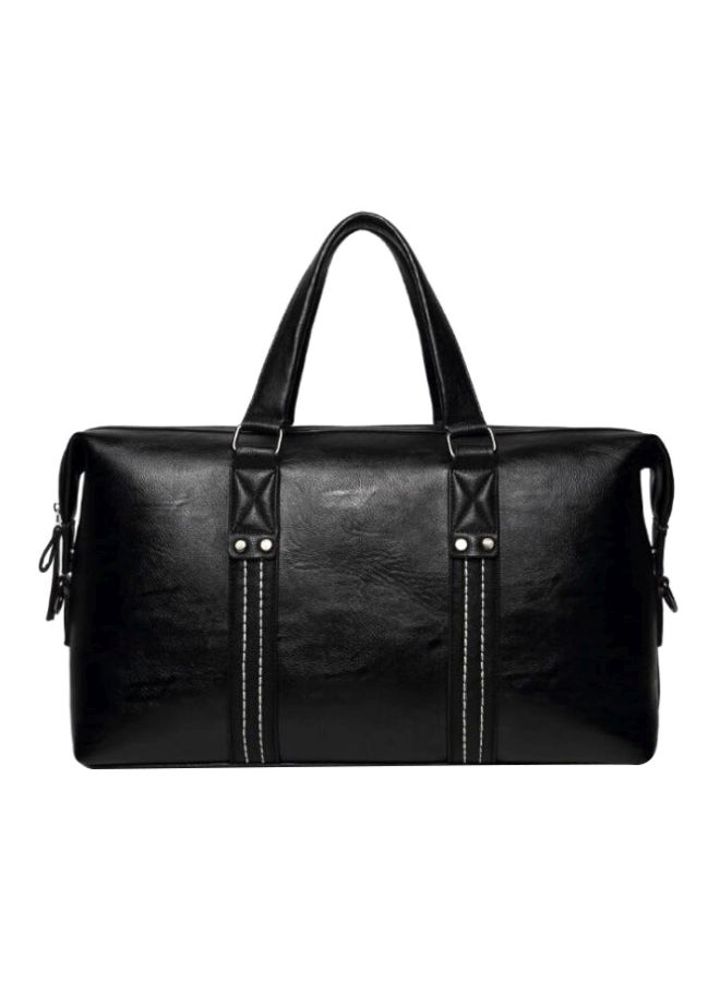 Generic - Leather Duffle Bag Black - Image 1