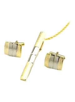Stainless Steel Necktie Set With Buckle