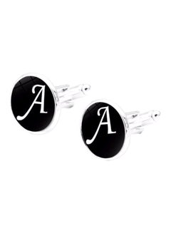 Alloy A Letter Personalized Cufflinks