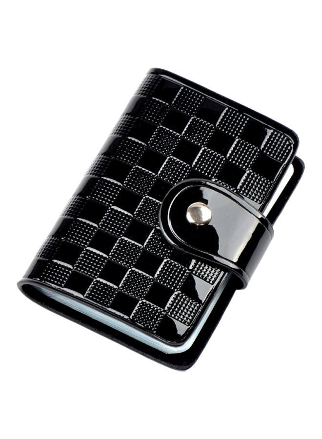 Generic Leather Wallet Card Case Holder Black  - Image 1