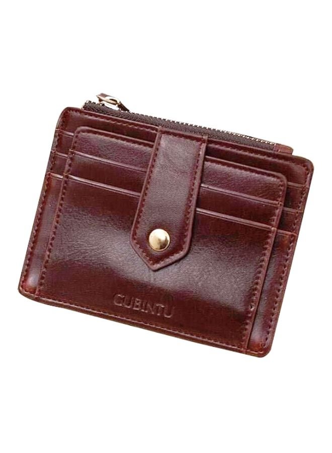 GUBINTO Faux Leather Bifold Wallet Brown - Image 1