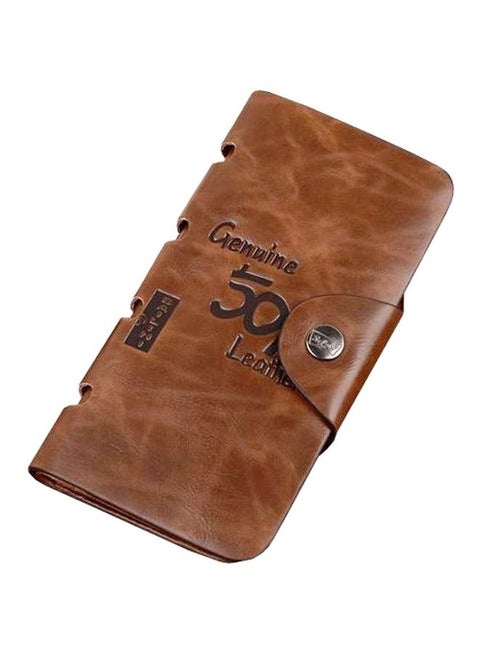 PU Leather Wallet Brown