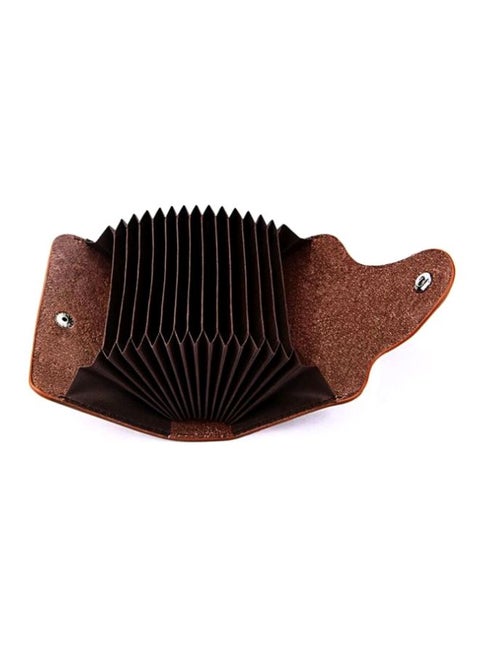 Leather Card Case Brown