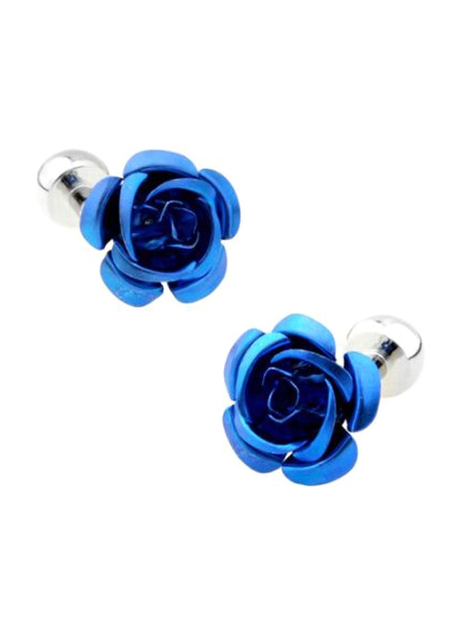 Generic - Copper Bluelover Roses Cufflinks - Image 1
