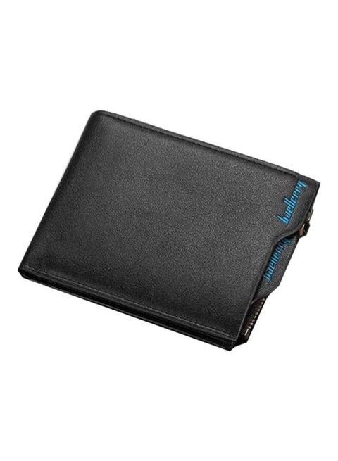 Faux Leather Wallet Black