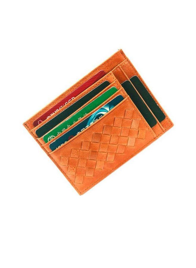 Leather Card Holder Brown  - Image 1