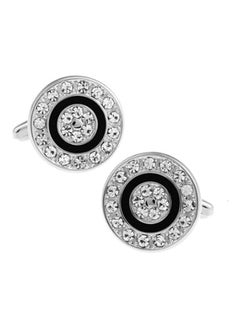 Crystal Studded Cufflinks