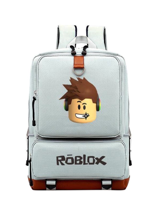 Generic Roblox Themed Backpack Grey/Brown | Best Price KSA | Riyadh, Jeddah