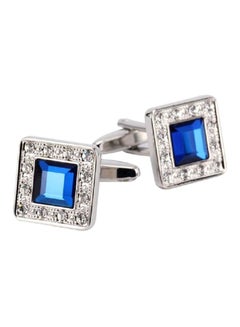 Crystal Studded French Cufflinks