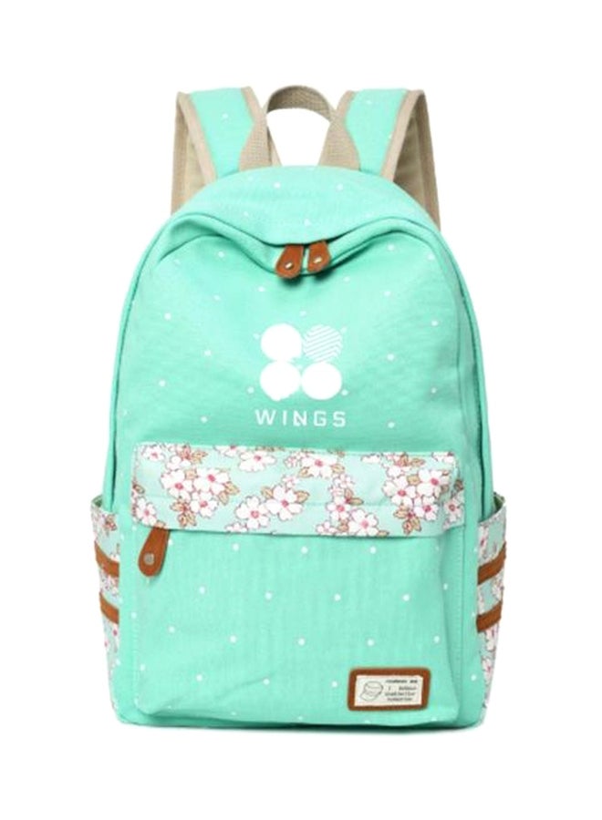 Canvas Printed Backpack Green/Brown - v1561818715/N24394127A_1