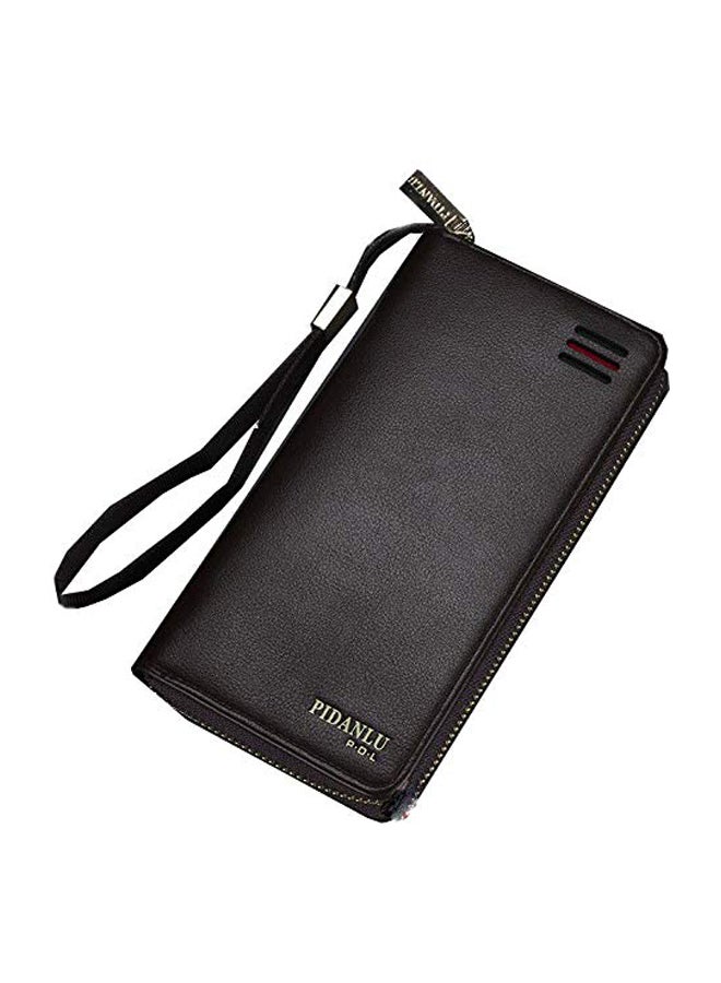 PIDANLU Leather Wallet Brown