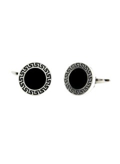 Copper Metal Plated Round Cufflinks