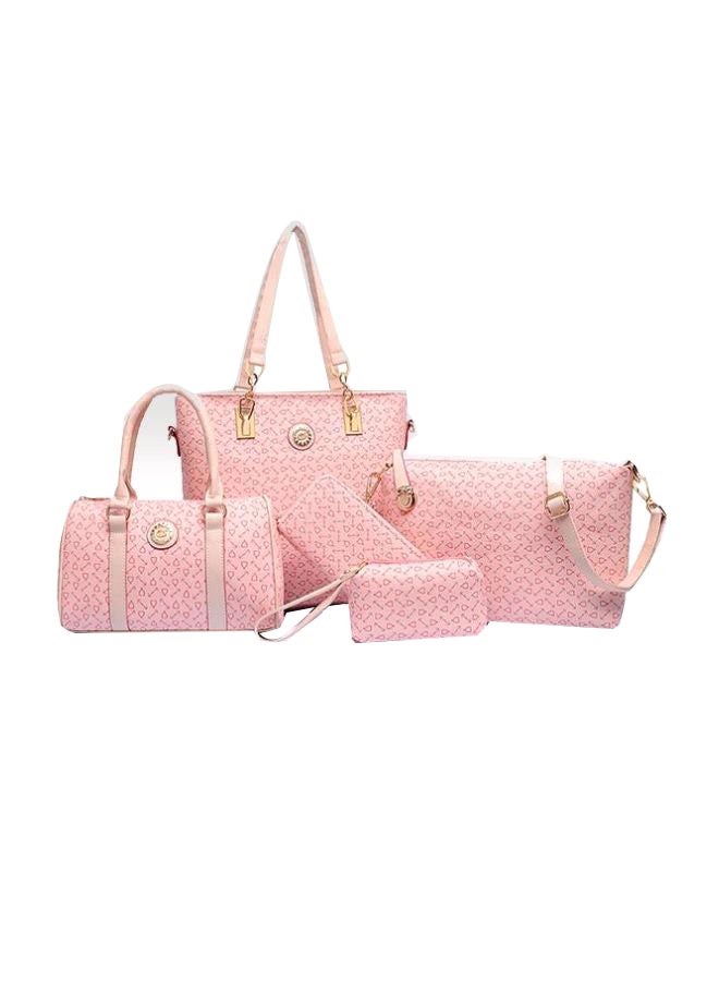 Generic - 5-Piece Tote Bag Set Pink - Image 1