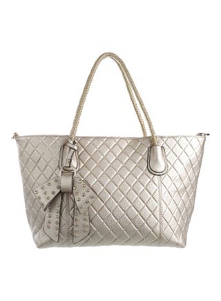 Leather Handbag Silver - v1561818772/N24394204A_1