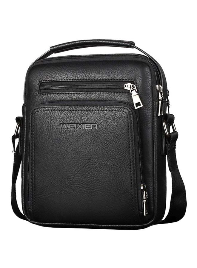 WEIXIER PU Leather Shoulder Bag Black  - Image 1