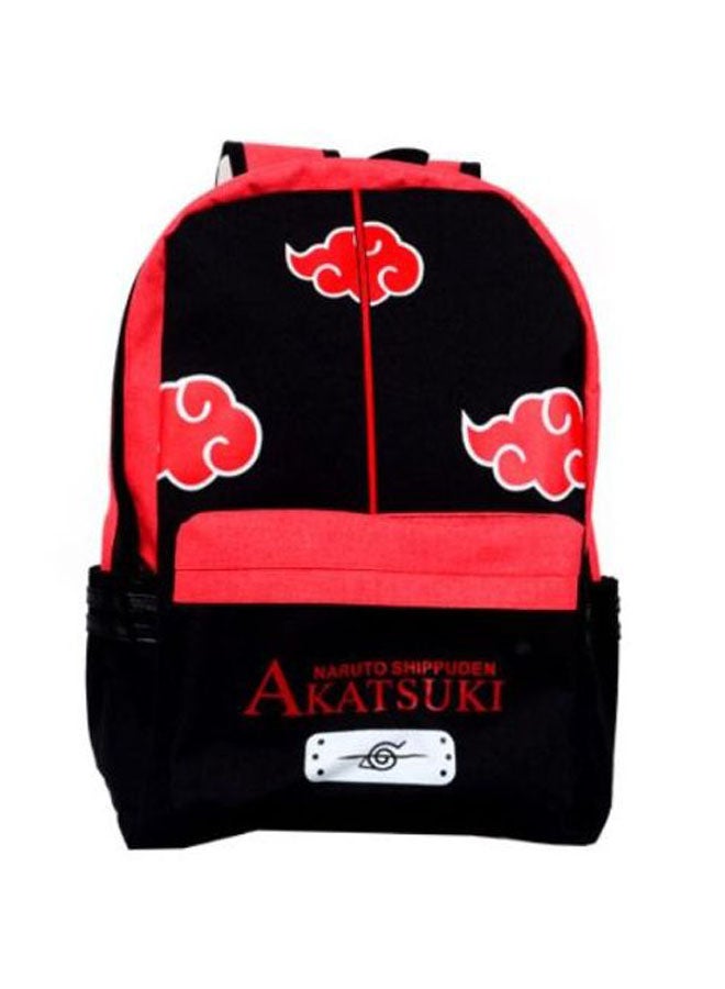 Comic Printed Backpack Black/Red - Image 1