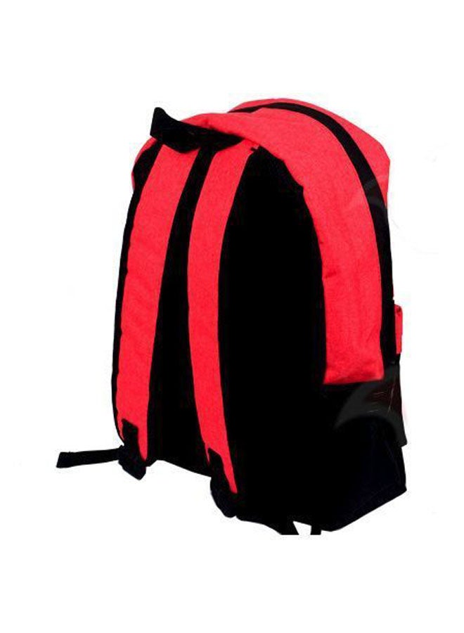 Comic Printed Backpack Black/Red - Image 2