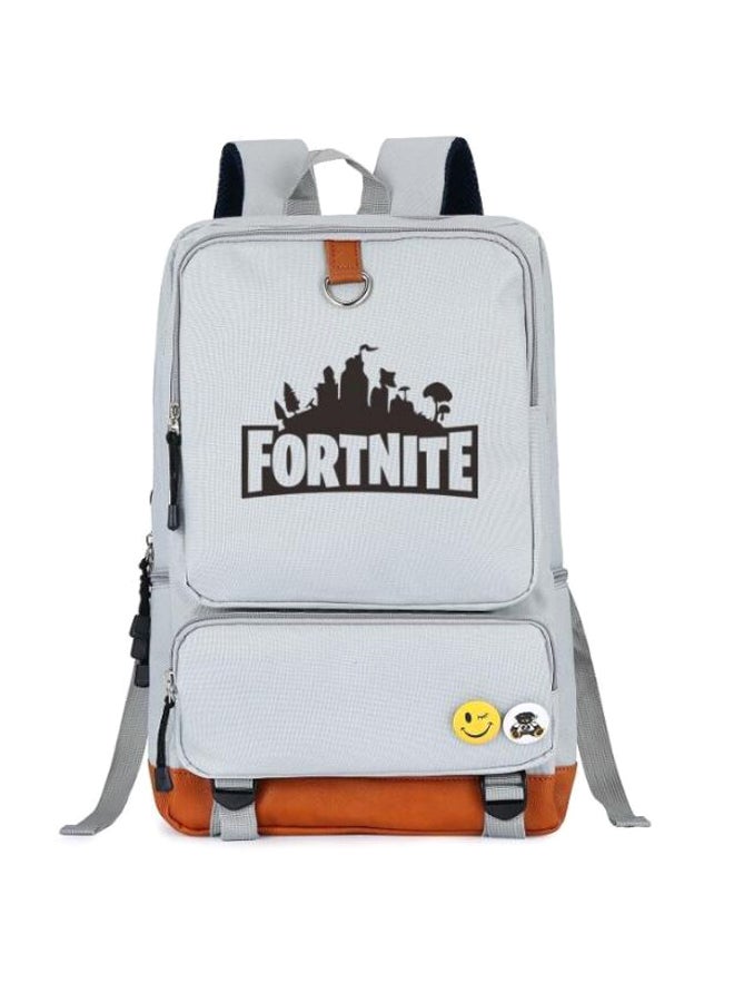 Fortnite Printed Backpack White/Brown 