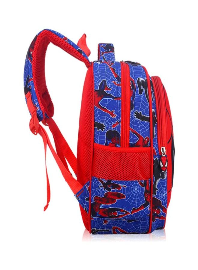 3D Spiderman Designed Backpack Red/Blue - Image 3
