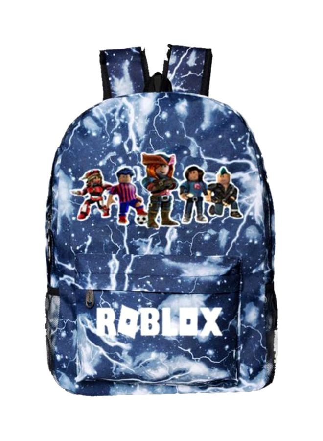 ROBLOX Printed Backpack Blue/White/Pink