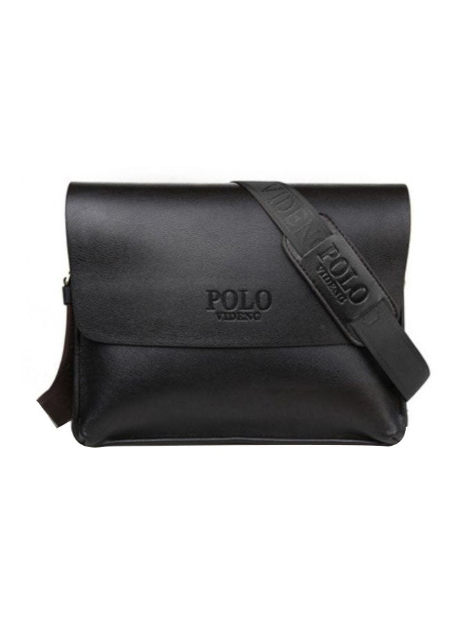 VIDENG POLO Durable Classic Messenger Bag Black 