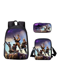 Generic 3-Piece Fortnite Printed Backpack Set Multicolour  - Image 1