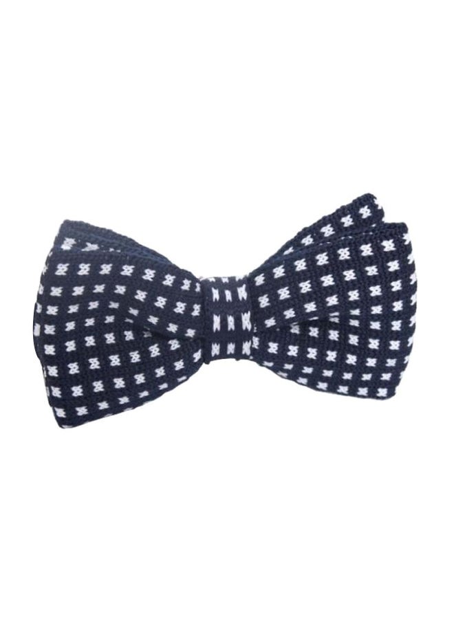 Knitted Bowtie Blue/White - Image 1