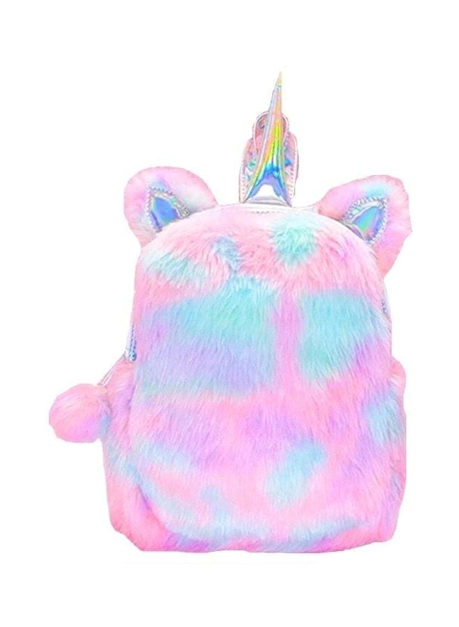 Generic - Plush Unicorn Backpack Pink/Blue - Image 1