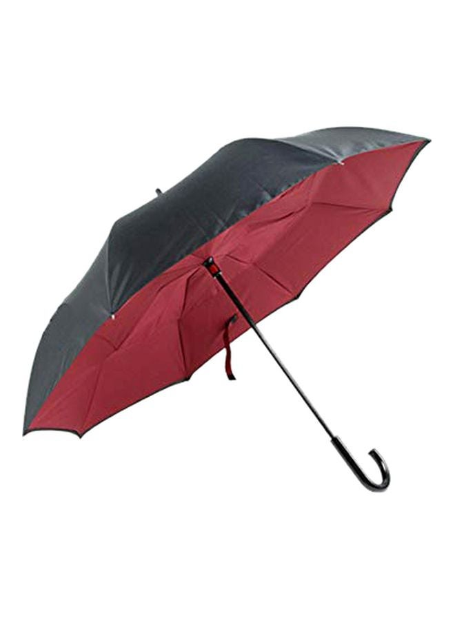 Carom Cloth Umbrella Red/Black - Image 1