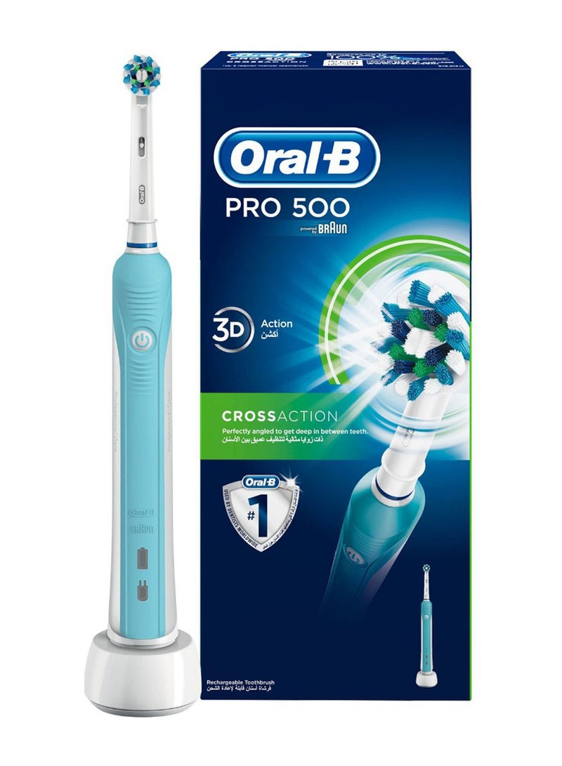 Pro 500 Power Toothbrush White/Blue 8cm - v1561820882/N27101788A_1