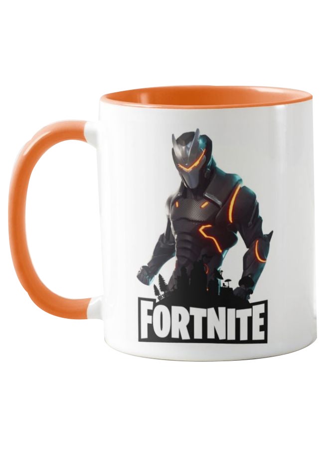 Fortnite Game Printed Mug Orange/White - v1561825722/N27048531A_1