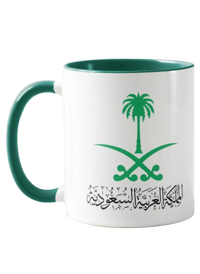 1st Piece KSA Printed Mug Green/White