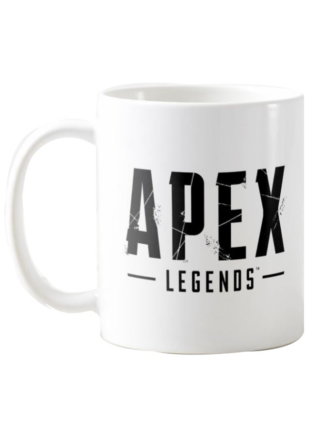 فرست بيس كوب مطبوع عليه اسم لعبة Apex أبيض 