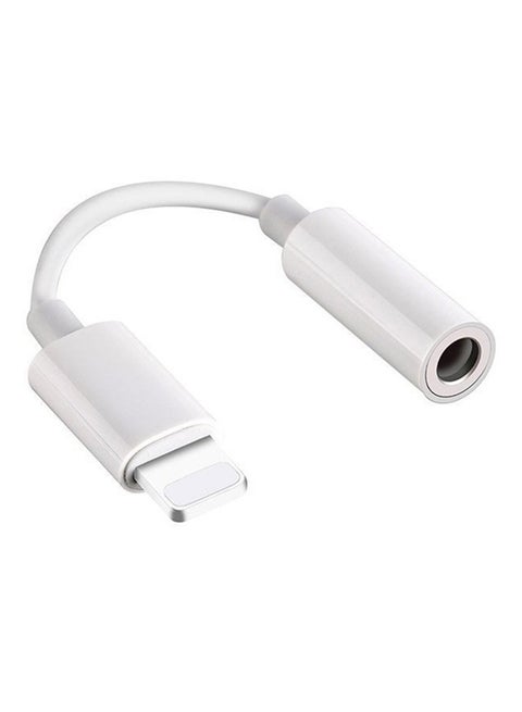 Headphone Jack Adapter to 3.5mm Support for iPhone 7 / 7Plus / iPhone 6 / 6Plus White