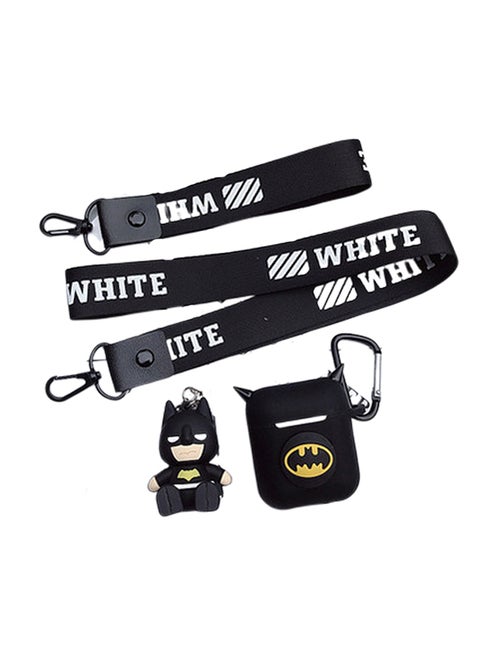Batman Earphone Case For Apple AirPods With Drop Chain Black