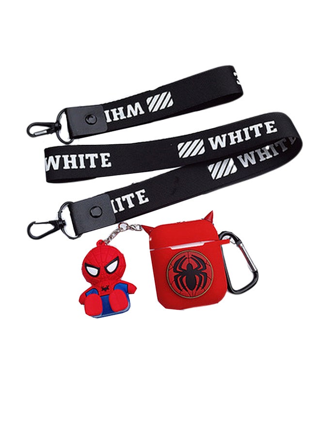 Cool Baby - Spider Man Earphone Case For Apple AirPods With Drop Chain Red/Blue - Image 1