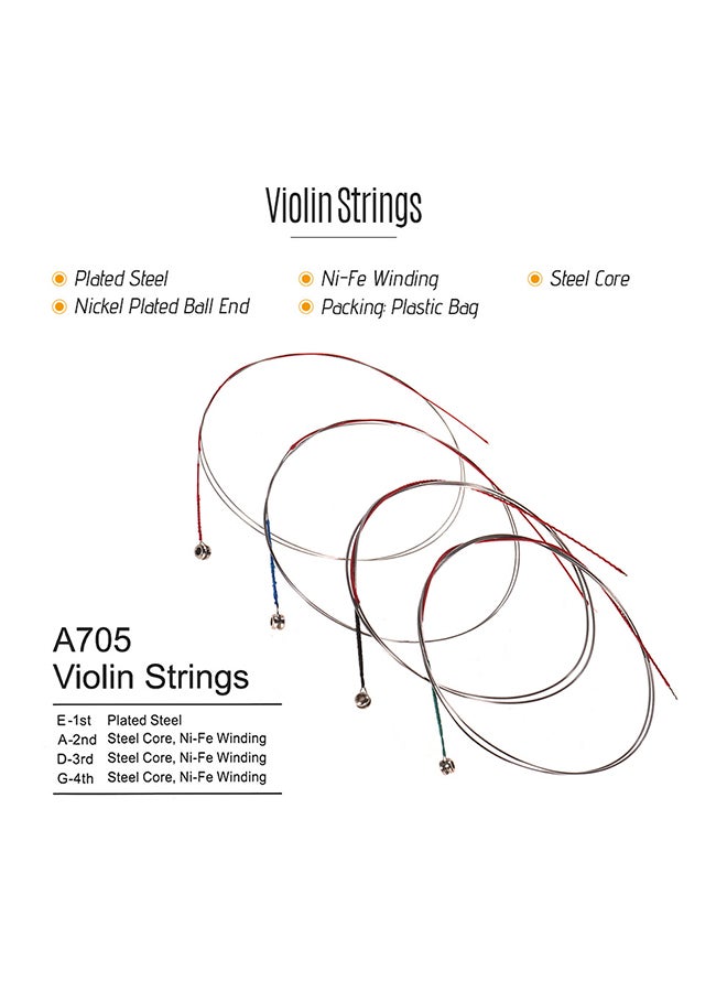 أليس أوتار الكمان من 4 قطع - Image 3
