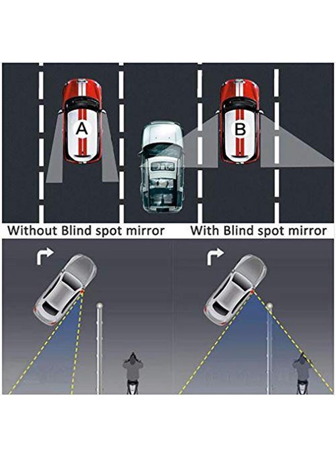 2-Piece 360 Degree Adjustable Car Rear View Mirror - Image 4