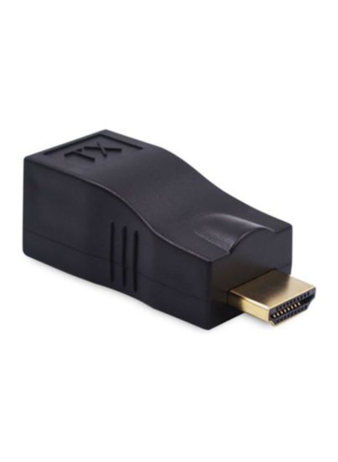 ماركة غير محددة - محول إيثرنت من موسع HDMI إلى RJ45 أسود - Image 1