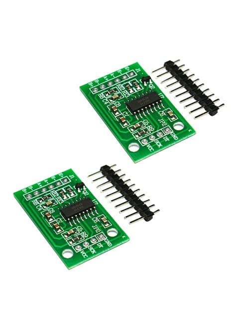 2-Piece Weighing Pressure Sensor Module 3.4x2.1x0.2centimeter Green