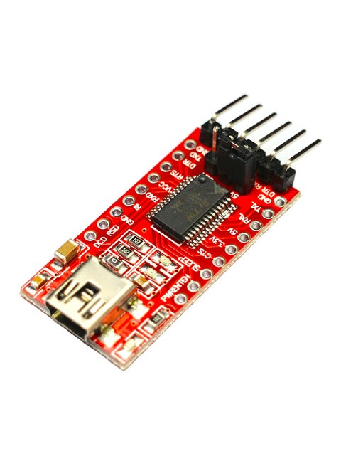 Serial Adapter Module For Arduino Mini Port Akurele 3.6x1.8x1centimeter Red