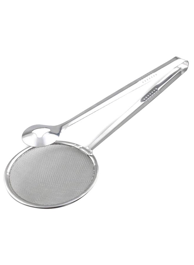 2-In-1 Food Strainer Tong Silver One Size