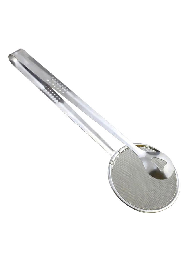 2-In-1 Food Strainer Tong Silver One Size