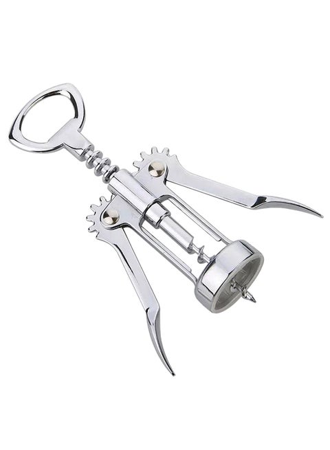 Wing Corkscrew Wine Bottle Opener Silver
