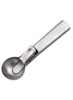 Easy Trigger Ice Cream Scoop With Bottle Opener Silver