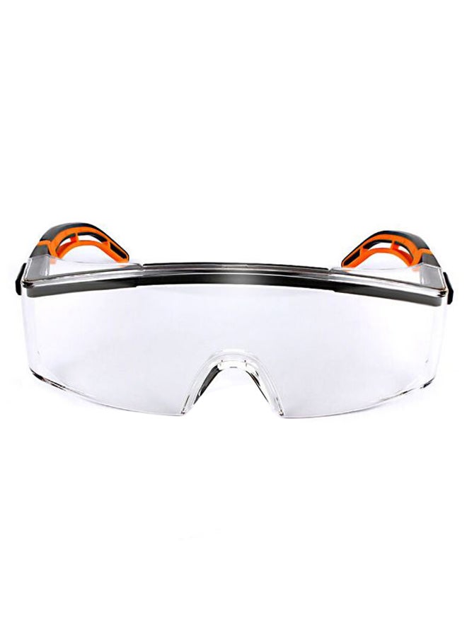 يوفيكس نظارة سلامة واقية ضد الرياح والضباب للاستخدام أثناء العمل بالطلاء شفاف\ أسود\ برتقالي 55جرام