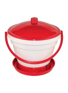 NOVITAL Bird Drinker for Chicken & Other Similar Birds Red/White 12Liters 