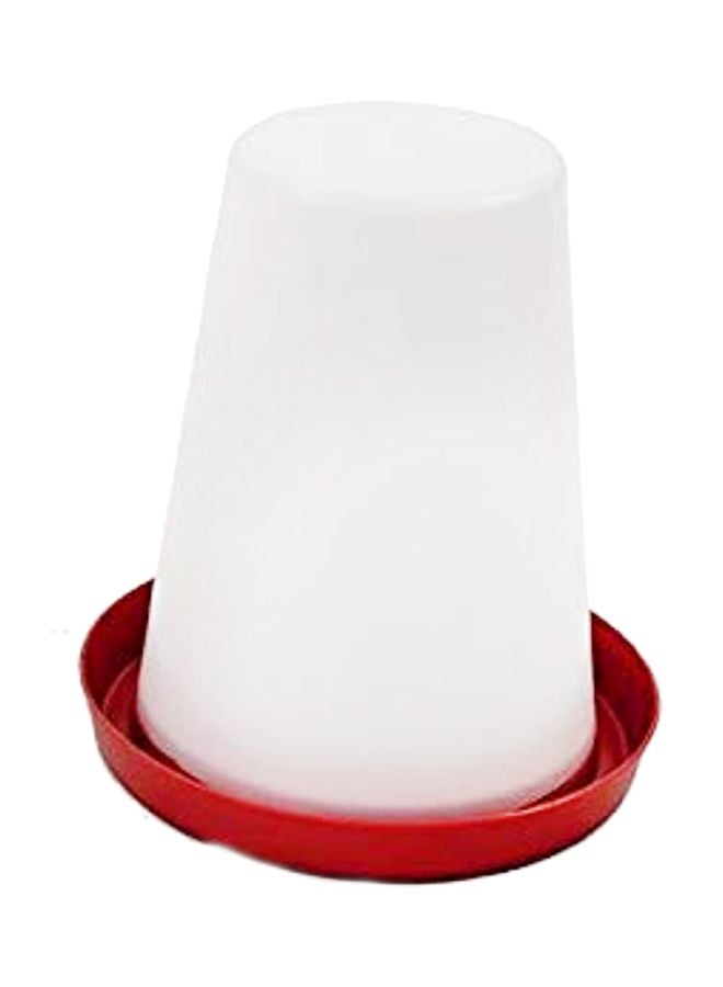 GIORDANO Premium Chicken Drinker Set White/Red 5Liters 