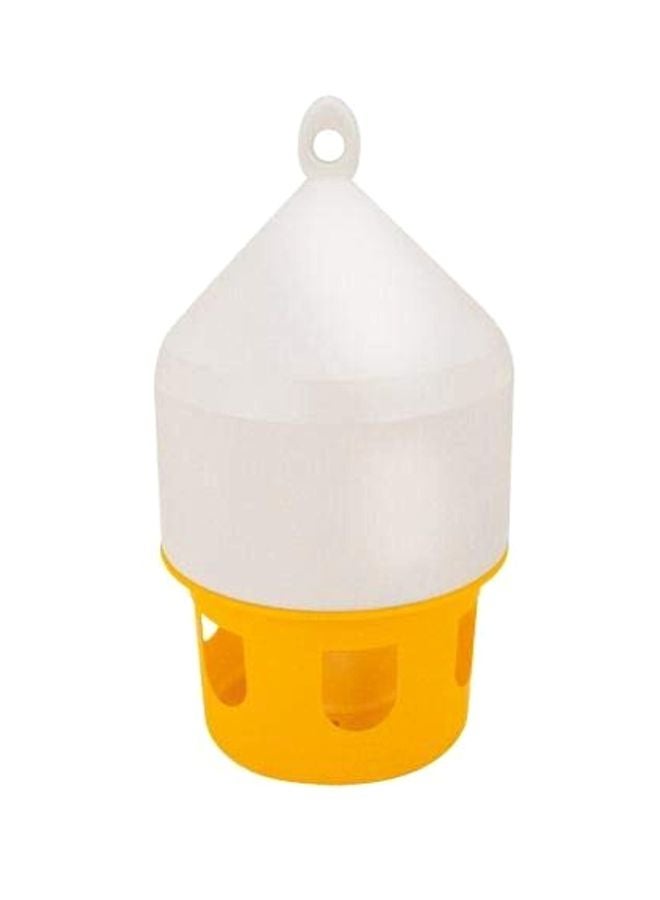 NOVITAL Pigeon And Hen Feeder White/Yellow 8Liters